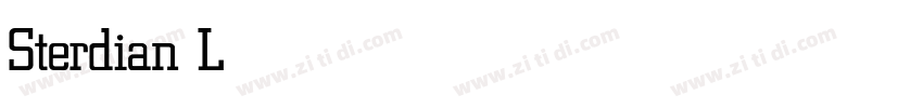Sterdian Light字体转换 Sterdian Light字体转换